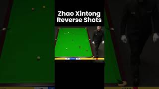 Zhao Xintong Reverse Shots snooker snookermoments [upl. by Rosane834]