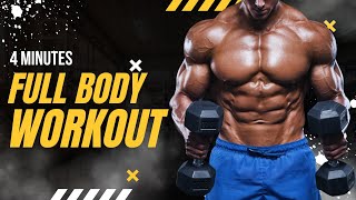 Quick amp Effective 4 Minutes Dumbbell workout Transform Your Body [upl. by Dominic]