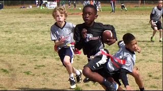 Youth Flag Football  9 Year Old in Beast Mode [upl. by Kaela]