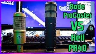 Rode ProCaster vs Heil PR40 The two best dynamic mics for Twitch [upl. by Carman604]