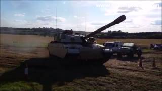 Restored Challenger 1 Tank on its first run 2016 [upl. by Nnylrac]