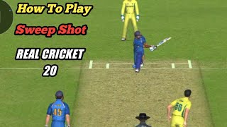 How To Play Sweep Shot In Real Cricket 20 [upl. by Bloch]