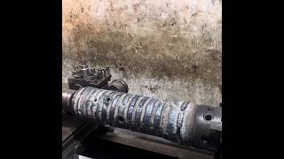 Repairing of Damaged Excavator Center Joint Piston in Ingenious way [upl. by Manchester954]