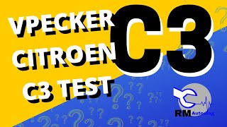 Vpecker E1 Citroen C3 scan tool test [upl. by Aihtniroc]