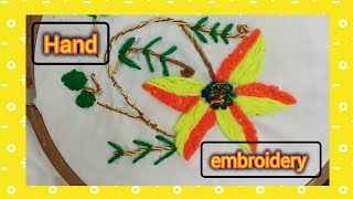 Handwork  Embroidery for beginner  DIy  Fun 😁 with shahnaz [upl. by Damian667]