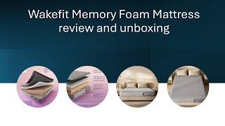 Wakefit ShapeSense Orthopedic Classic Memory Foam Mattress review and unboxing [upl. by Alletnahs]