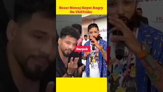 Boxer Neeraj Goyat Angry On Uk07rider 😱  Uk07rider Bigg Boss shorts [upl. by Merell]