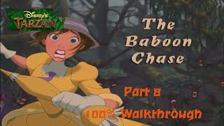 Disneys Tarzan PS1 100 Walkthrough  Part 8  Level 7 The Baboon Chase Hard [upl. by Tnias592]