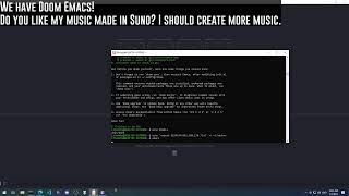 LifeP Live Stream  Screen sharing  Doom Emacs on Windows with WSL2 and X Server [upl. by Macur]