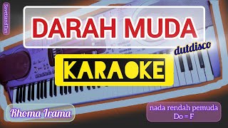 DARAH MUDA Karaoke nada pemuda DoF DutDisco version  HRhoma Irama [upl. by Ahsiuqal]