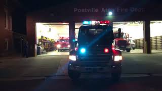 Postville Fire Dept Responding  112917 [upl. by Fleming75]