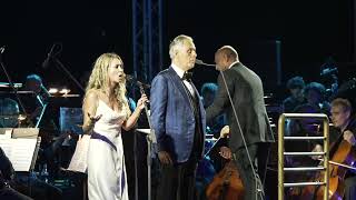 Canto Della Terra  Andrea Bocelli and Athena Andreadis live duet [upl. by Esteban]