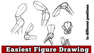 Gesture drawing practice  Female anatomy tutorial [upl. by Hassett]