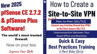 pfSense 270 New  Convert OpenVPN PeertoPeer Shared Key to PeertoPeer SSLTLS [upl. by Woodward]