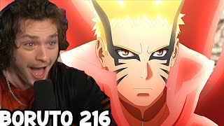 NARUTO BARYON MODE REVEALED REACTION  Boruto Episode 216 Reaction [upl. by Ching]