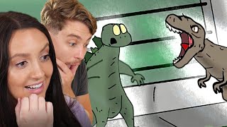 Sara Reacts to Godzilla vs Monkey in JURASSIC PARK Part 69 [upl. by Leshia]