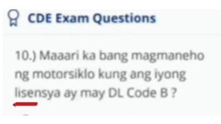 Maaari ka bang magmaneho ng motorsiklo kung ang iyong lisyenya ay may DL Code B [upl. by Keram]