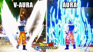 Which Aura Is Better V Aura vs Original Aura  DRAGON BALL Sparking ZERO DLC [upl. by Navannod]