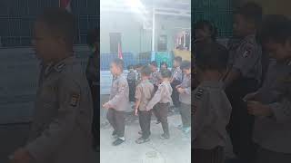 Ada polisi dan polwan cilik di Ra Darul Anwar 3poni semangatsekolah shortvideo short shorts [upl. by Rimidalg558]