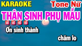 KARAOKE TONE NỮ  THÂN SINH PHỤ MẪU  BÌN x JIN TUẤN NAM  BEAT HAY  HUỲNH LÊ [upl. by Obel87]