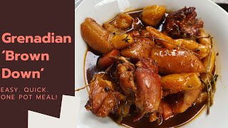 GRENADIAN ‘BROWN DOWN’ one pot meal [upl. by Candi766]