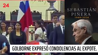 Laurence Golborne se refiere al fallecimiento del expdte Piñera  24 Horas TVN Chile [upl. by Bencion]