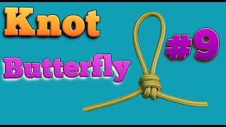 how to tie a butterfly knot Simple and practical knot [upl. by Sev]