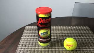 Quick Honest Review of the Penn Championship Tennis Balls 1 Can 3 Balls [upl. by Rossy697]