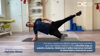 TOP5 pratimai nugaros skausmui mažinti kartu su Hila kineziterapeutais M Rimu ir GDobiskaite [upl. by Nivlam]