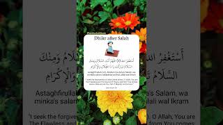 Dhikr after Salah [upl. by Lednam]