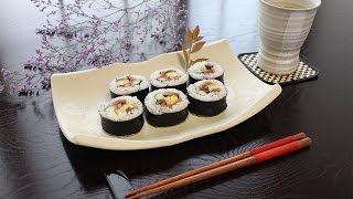 巻き寿司（海苔巻き）の作り方（レシピ）  How to make Maki Sushi Roll [upl. by Eniamrahs]