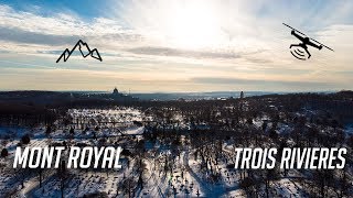 Mont royal  Trois Rivieres shot by Drone 4k Canada Quebec view from the sky [upl. by Putscher]