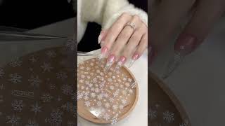 ⏩Winter ❄️ Nail design nails nailart naildesigns youtubeshorts [upl. by Toth]