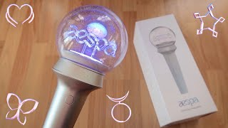 unboxing AESPA OFFICIAL LIGHT STICK [upl. by Corkhill]