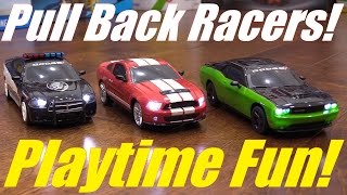 Toy Channel Toy Cars Playtime Fun Adventure Wheels Pullback Racers Ford and Dodge [upl. by Carlotta]