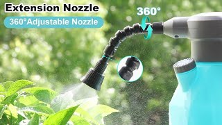 VAXMAY Electric Sprayer with Adjustable Mist Nozzle and Extension Spout Spray Bottle [upl. by Bilski997]