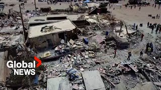 Morocco earthquake Drone video shows destruction near quakes epicentre [upl. by Anirat518]