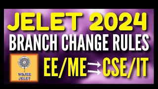 JELET 2024 Branch Change from CORE to CSEIT❌😰 jelet2024 jelet [upl. by Damha673]