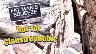 Fat Mans Squeeze at Rock City  travelnurselife  Lookout Mountain TN [upl. by Jamin]