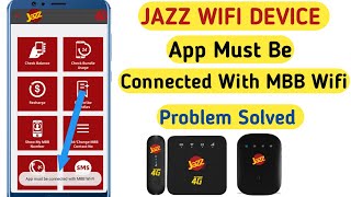 Jazz Wifi App Not Connected Problem Solved  How To Connect 4G Device with Wifi App [upl. by Colley]