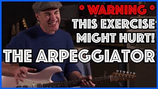 Ready to melt your brain Meet THE ARPEGGIATOR Guitar Lesson Tutorial Blues Lead Linking A7 D7 [upl. by Ahsinyt712]