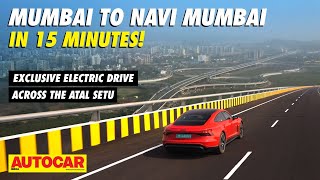 Revolutionary Mumbai Trans Harbour Link in Audis RS etron GT  Atal Setu  autocarindia1 [upl. by Zusman620]