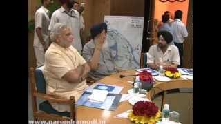 Punjab CM Parkash Singh Badal meets Narendra Modi [upl. by Lenhard]