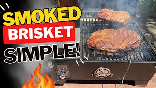 HOW TO Smoke a Brisket on a Pit Boss Portable Tabletop Pellet Grill [upl. by Nednil]