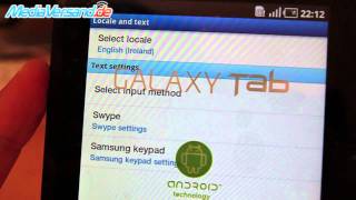 Samsung Galaxy Tab Sprache ändern Android Google Tablet PC Handy Telefon Mobile [upl. by Notlem]