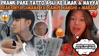 PASANG TATTO FULL DI TANGAN DAN LEHER INI REAKSI EMAK TEMAN DAN PACAR KETIKA TAU😱😭 [upl. by Chemarin]