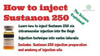 How to inject Sustanon 250 intramuscularly into the thigh [upl. by Mittel870]