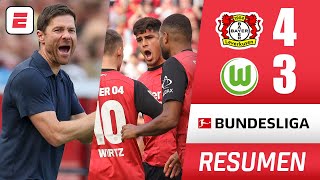 BAYER LEVERKUSEN ganó a lo XABI al WOLFSBURG en el último suspiro con gol de Boniface  Bundesliga [upl. by Ybroc136]