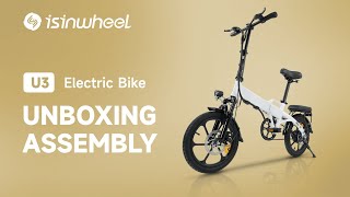 Unboxing  isinwheel U3 Folding Electric Bike [upl. by Imat995]