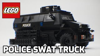 LEGO Police Swat Truck MRAP Custom Moc [upl. by Liahus]